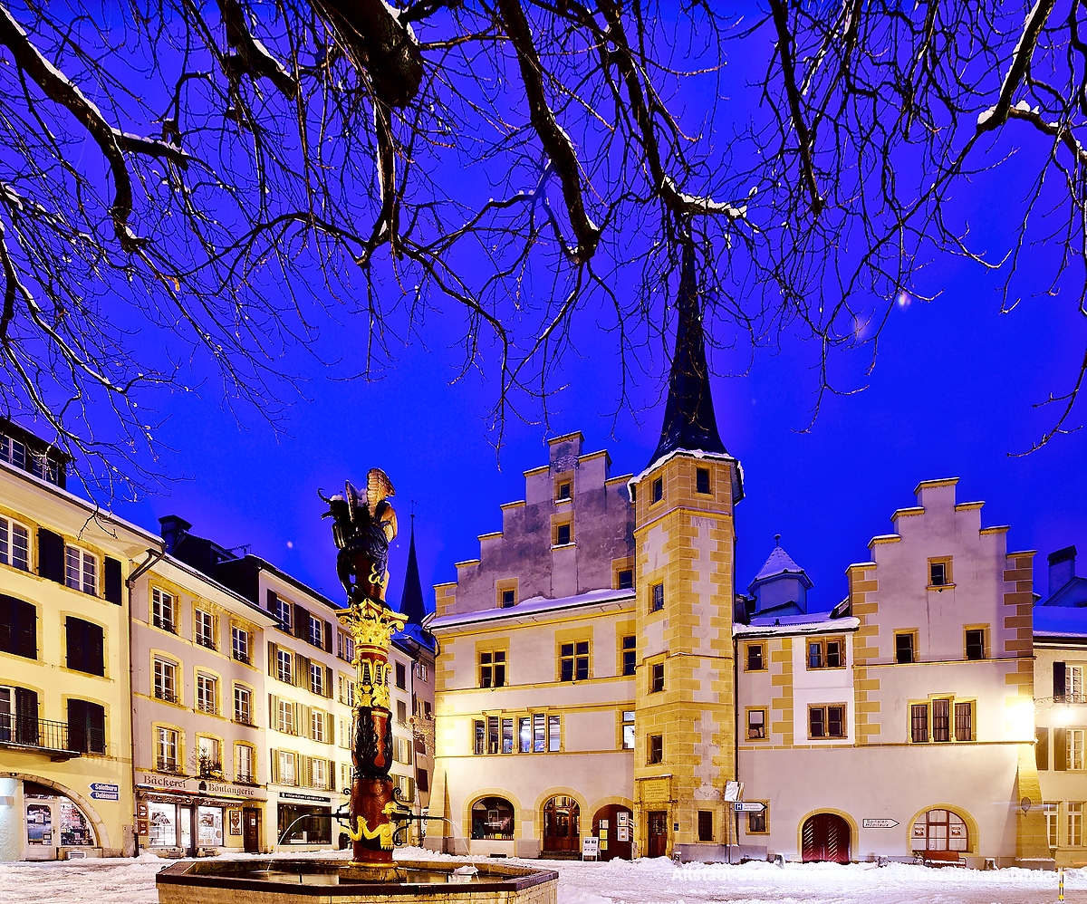 Bildname:  Altstadt-Biel-Winter-2389a Altstadt Biel Bienne im WinterBildgrösse: 3051  x 2538 px /  25.8 x 21.5 cm (300dpi)Stichwörter:  Altstadt,...