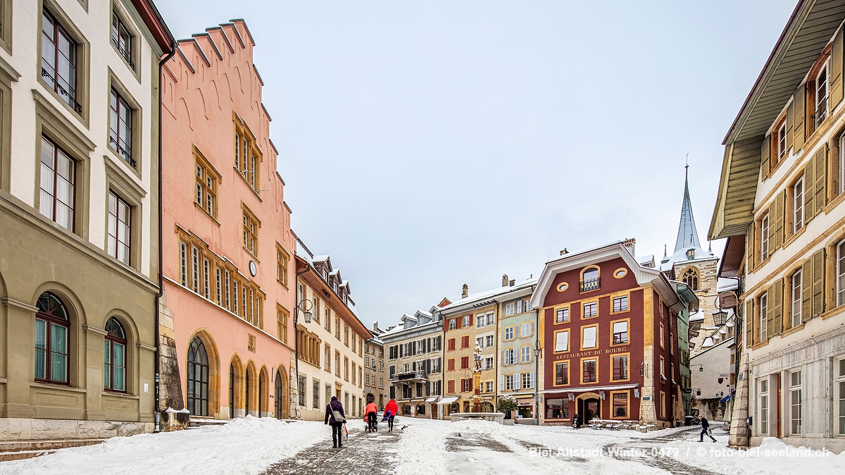 Bildname:  Biel-Altstadt-Winter-0479 Winter in der Bieler AltstadtBildgrösse: 8688  x 4887 px /  73.6 x 41.4 cm (300dpi)Stichwörter:  Altstadt, Biel-