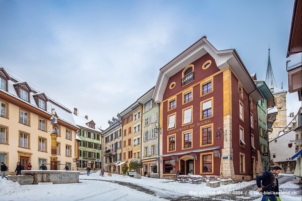 Bildname:  Biel-Altstadt-Winter-0554 Winter in der Bieler AltstadtBildgrösse: 8681  x 5784 px /  73.5 x 49.0 cm (300dpi)Stichwörter:  Altstadt, Biel-