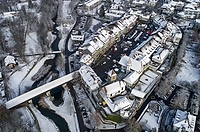 Aarberg im Winter aus der Luft gesehen