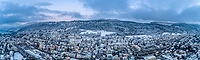 Stadt Biel im Winter