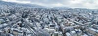 Stadt Biel im Winter