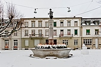 Bieler Brunnenplatz im Winter