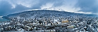 Stadt Biel im Winter