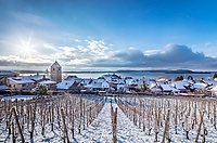 Twann am Bielersee im Winter