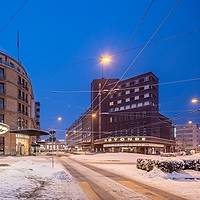 Guisanplatz Biel im Winter